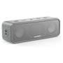 soundcore 3 Bluetooth-Lautsprecher mit Stereo-Sound und IPX7, Grau