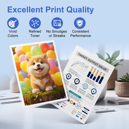 ONLYU Tonerkartuschen kompatibel mit Samsung CLT-404S, 4er-Pack