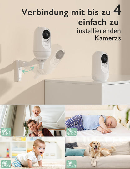 Momcozy Babyphone BM01 mit Kamera, 5 Zoll HD-Display, ohne WLAN