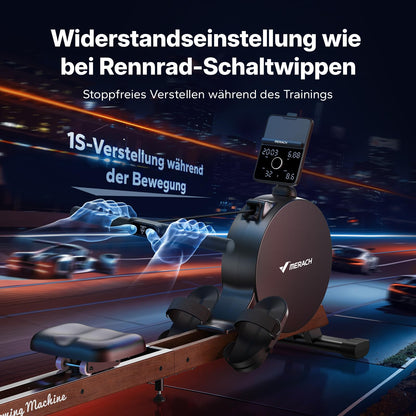 MERACH Rudergerät für Zuhause, LED-Anzeige, 60 kg Magnetwiderstand