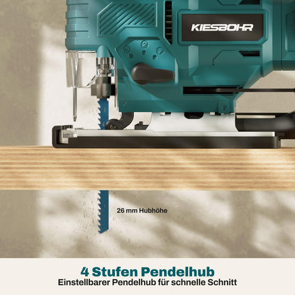 KIESBOHR CSJ001 Akku Stichsäge Makita 18V kompatibel – ohne Akku