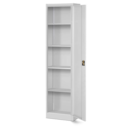 Jan Nowak Aktenschrank Büroschrank Metall – Grau 185 cm