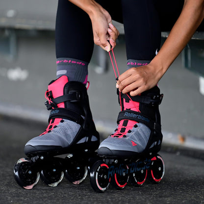 Rollerblade Macroblade 90 Inlineskates - Grau/Pink