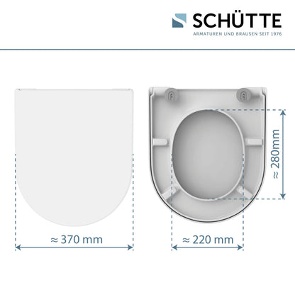SCHÜTTE WC-Sitz für Duravit Starck 3 mit Absenkautomatik, weiss