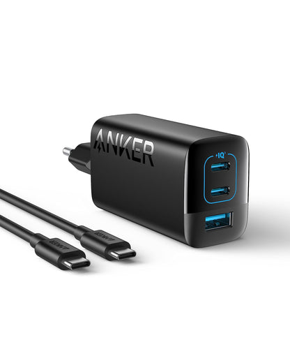 Anker 335 USB-C Ladegerät 67W, 3-Port Schnellladegerät mit PIQ 3.0 – mit zwei USB-C- und einem USB-A-Anschluss