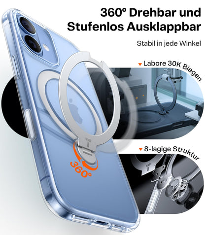 TORRAS Ostand Q3 Spin Hülle für iPhone 17 mit 360° MagSafe-Ständer