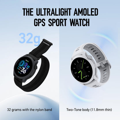 COROS PACE 4 GPS-Sportuhr, 1,2" AMOLED-Touchscreen, 32 g, Schwarz