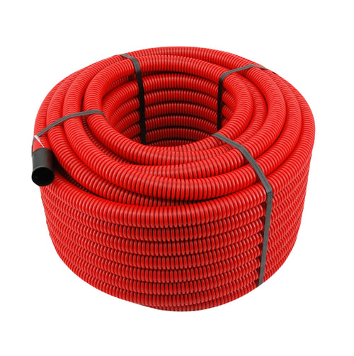 Erdwellrohr M32 mm Elektrorohr unterirdisch – Rot 50 Meter