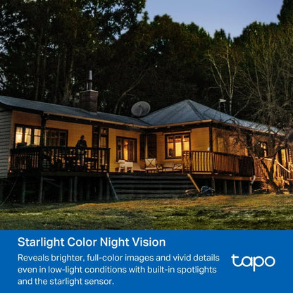 Tapo C52A Aussenkamera 360° 2K 4MP Starlight Nachtsicht