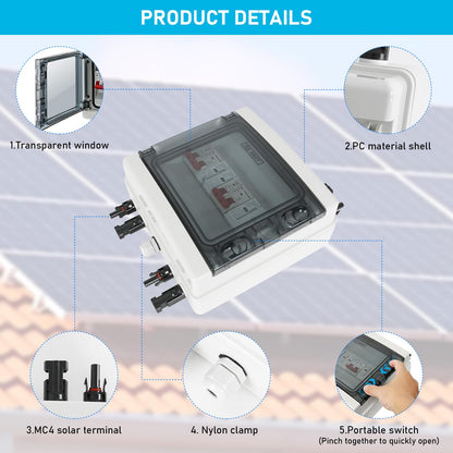 SolVolt PV Anschlusskasten DC Überspannungsschutz 1000V IP65