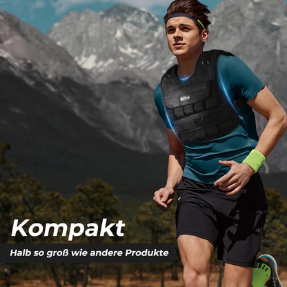 DH FitLife Verstellbare Gewichtsweste Fitnessweste – 20kg