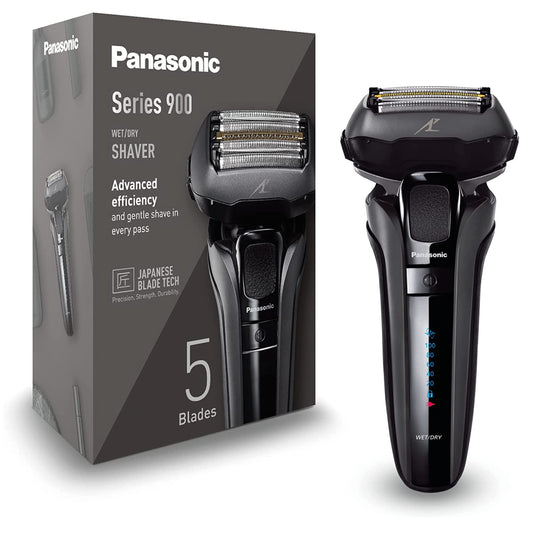 Panasonic ES-LV6U Herren Nass/Trocken Rasierer - Mattschwarz. Matter Folienrasierer für präzise, nass/trockene Gesichtsrasur.