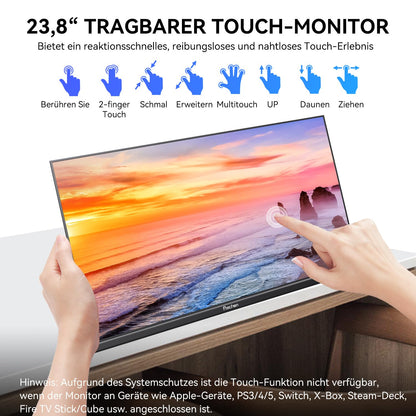 ScreenFlex Tragbarer Touchscreen Monitor - 23.8 Zoll FHD