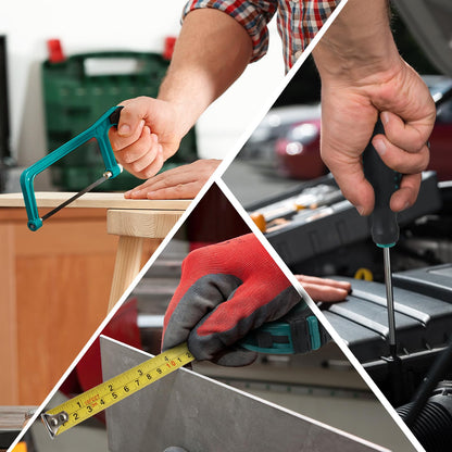 TLGREEN Werkzeugkoffer Gefüllt Haushalts Werkzeug Set – 198tlg