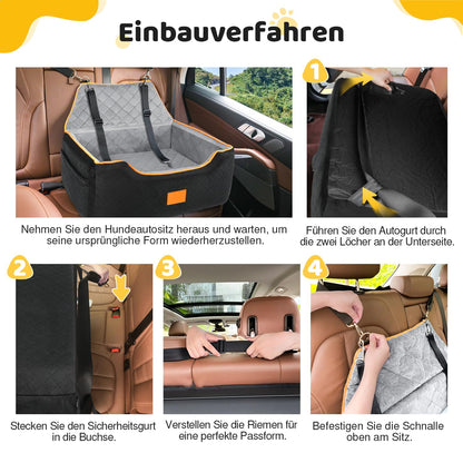 GL GLENSLAVE Hundeerhöhungssitz für grosse Hunde - Schwarz/Grau