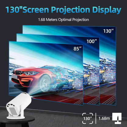 SmartBeam Mini Beamer 4K - Tragbarer Heimkino Projektor Android 11