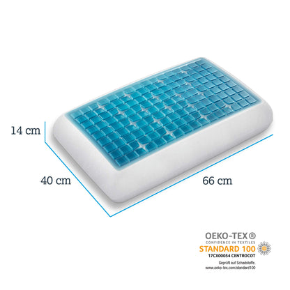 Technogel® Deluxe Gel Nackenstützkissen 66x40x14 cm