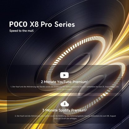 Xiaomi Poco X8 Pro Max Smartphone 12 GB + 256 GB, AMOLED, Weiss