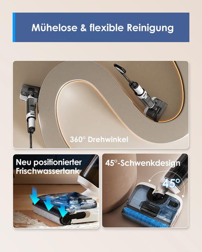 Tineco Floor ONE S6 Stretch Lite Nass Trockensauger – 180° Lay-Flat