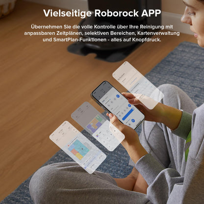 roborock Qrevo Saugroboter mit Wischfunktion - Schwarz (QV35A)