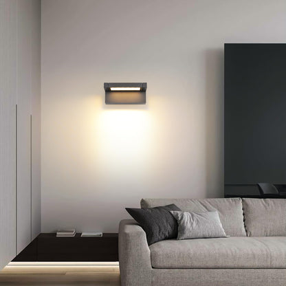 KUKAK LED Aussenwandleuchte KY14 IP65 3000K schwenkbar Dunkelgrau