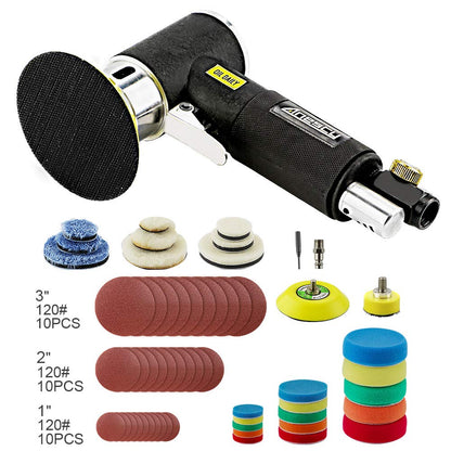 Anesty Druckluft Exzenterschleifer Mini Poliermaschine Set 25/50/75 mm