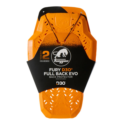 Furygan Full Back Fury D3O EVO Rückenprotektor Level 2 Orange, belüftetes D3O-Material