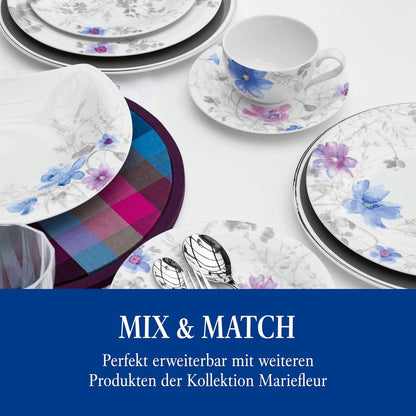 Villeroy & Boch Mariefleur Gris Basic Kaffee Set 18-teilig