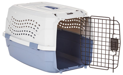 Amazon Basics Hundetransportbox, zweitürig, 58 x 38 x 33 cm, Blau