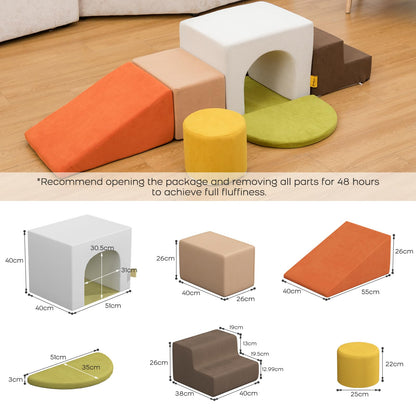 BanaSuper Kinder Schaumstoff Kletterblöcke Bausteine Set - bunt XXL