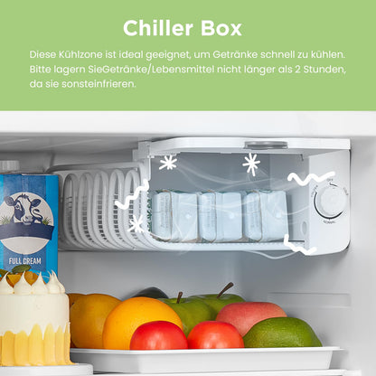 Comfee RCD50BL2EURT(E) Mini-Kühlschrank 47 Liter Retro schwarz