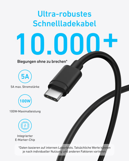 Anker 45W USB-C Ladegerät 2er-Set mit 2x 1,5m USB-C Kabel