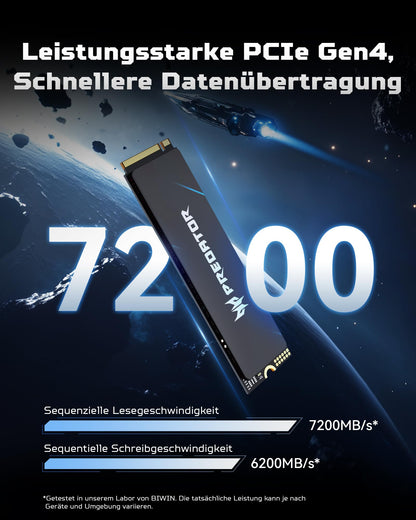 acer Predator GM6 M.2 NVMe Gaming SSD - 1TB PCIe 4.0
