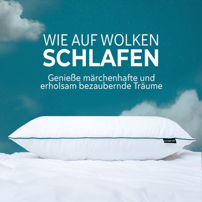 TRAUMHAUS Traumkissen ergonomisches Kopfkissen Öko-Tex - 80x80 cm