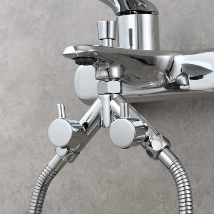 Tecmolog Umstellventil Dusche Messing 2-Wege Y-Verteiler 1/2 Zoll