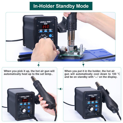 YIHUA 959D Heissluft SMD Lötstation – 700W EU Stecker