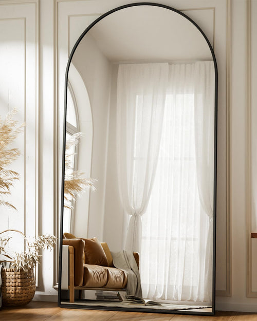 BEAUTYPEAK Bogen Ganzkörperspiegel - 180x76 cm Schwarz