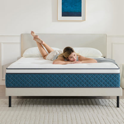 Hiimgo Taschenfederkern Matratze 90x200 H3 7-Zonen