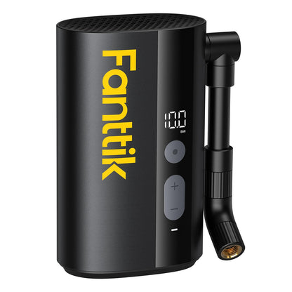 Fanttik X9 Ace Mini Fahrradpumpe Akku Kompressor 10,3 Bar, elektrische Luftpumpe mit drehbarem Schlauch