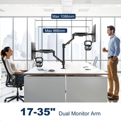 STANDOPIA Monitor Halterung 2 Monitore, 17-40 Zoll, bis 12 kg