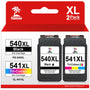 Palmtree 540XL 541XL Tintenpatronen Multipack kompatibel für Canon, Schwarz- und Farbpatrone