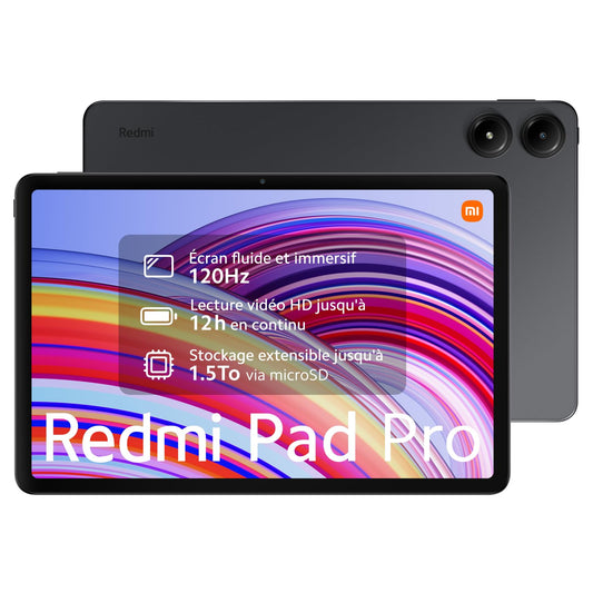 Xiaomi Redmi Pad Pro Tablet - 12.1" 128 GB Wi-Fi Grau. Graues Tablet für Medienkonsum und Produktivität.