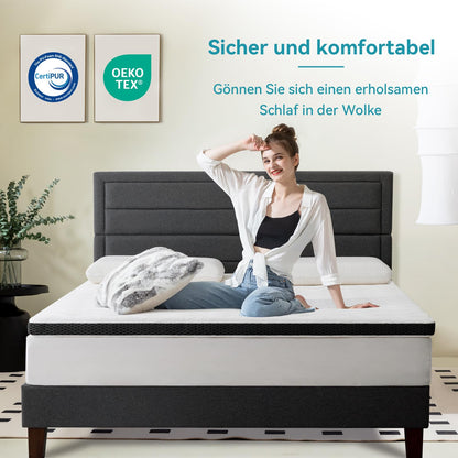 Amazon Basics Comfort Memoryschaum Matratzenauflage - Plüsch 180x200cm