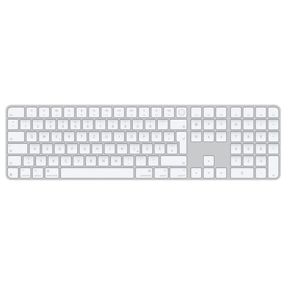 Apple Magic Keyboard Touch ID Ziffernblock Tastatur – Deutsch Weiss. Eingabe und sichere Authentifizierung für Mac.