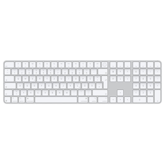 Apple Magic Keyboard Touch ID Ziffernblock Tastatur – Deutsch Weiss. Eingabe und sichere Authentifizierung für Mac.