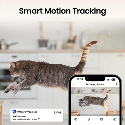 Cinnado D1 WLAN Babyphone Kamera 2K 360° Baby/Haustier - Set 2