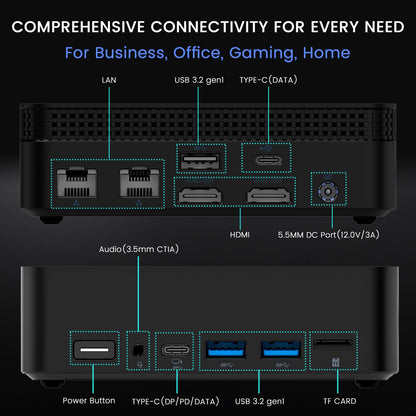 Azeyou Mini PC N100 – 16GB RAM 1TB SSD Windows 11 Pro