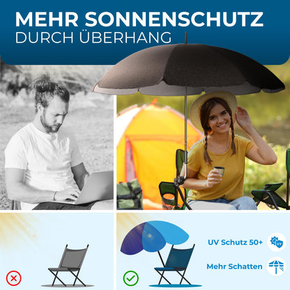 STYNGARD Stuhl-Sonnenschirm SAN FRANCISCO mit Universal-Klemme UV 50+