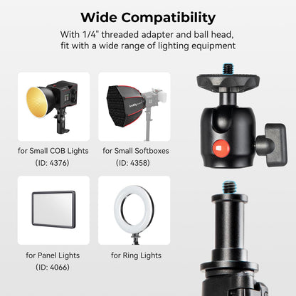 SmallRig RA-S200 Lichtstativ 200 cm, tragbar, max. 4 kg
