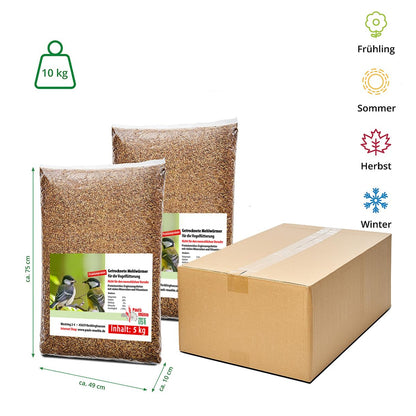 Paul's Mühle Mehlwürmer getrocknet Premium – 10 kg